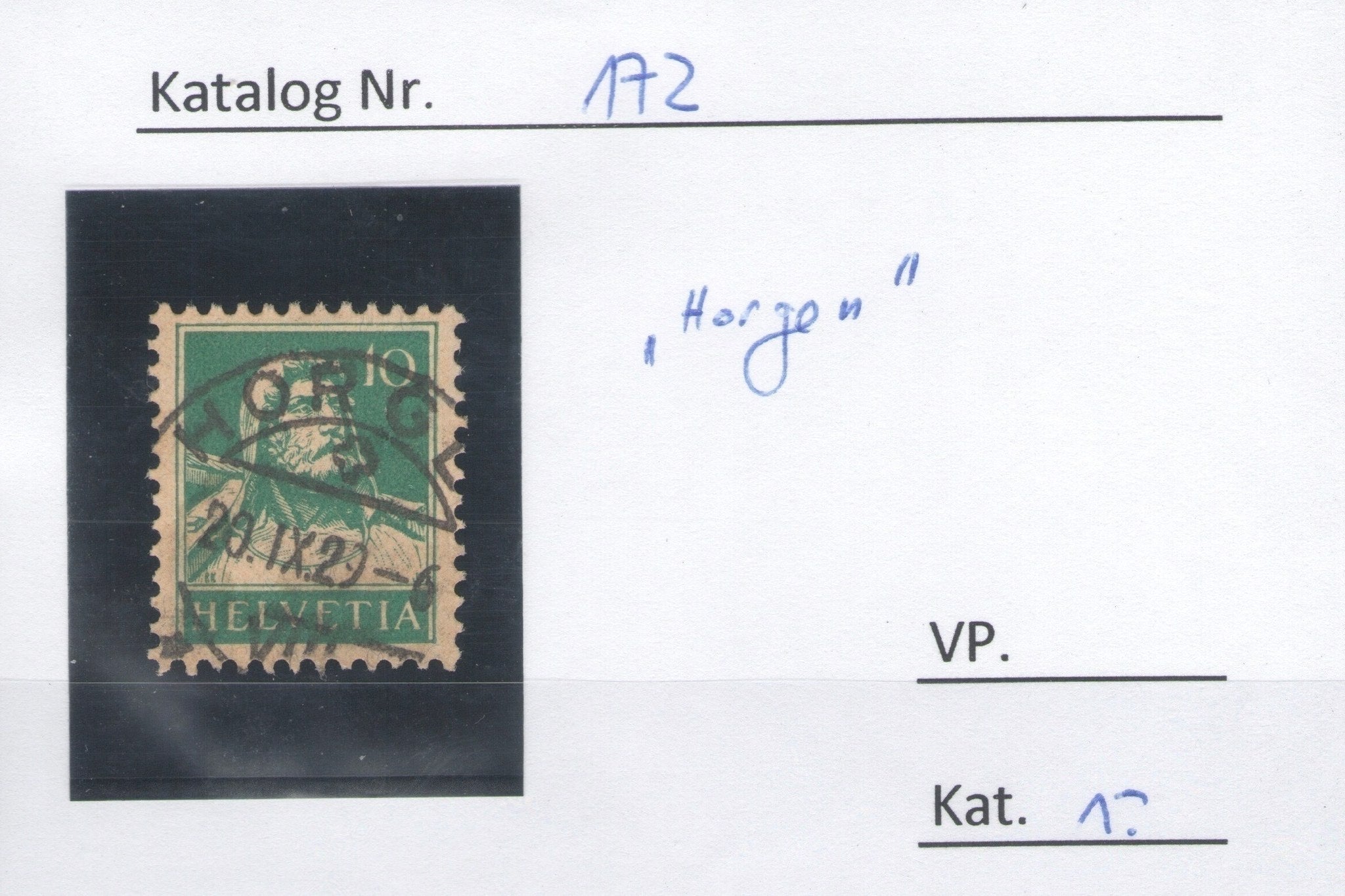 CH - Vollstempel - SBK Nr. 172 -  Horgen