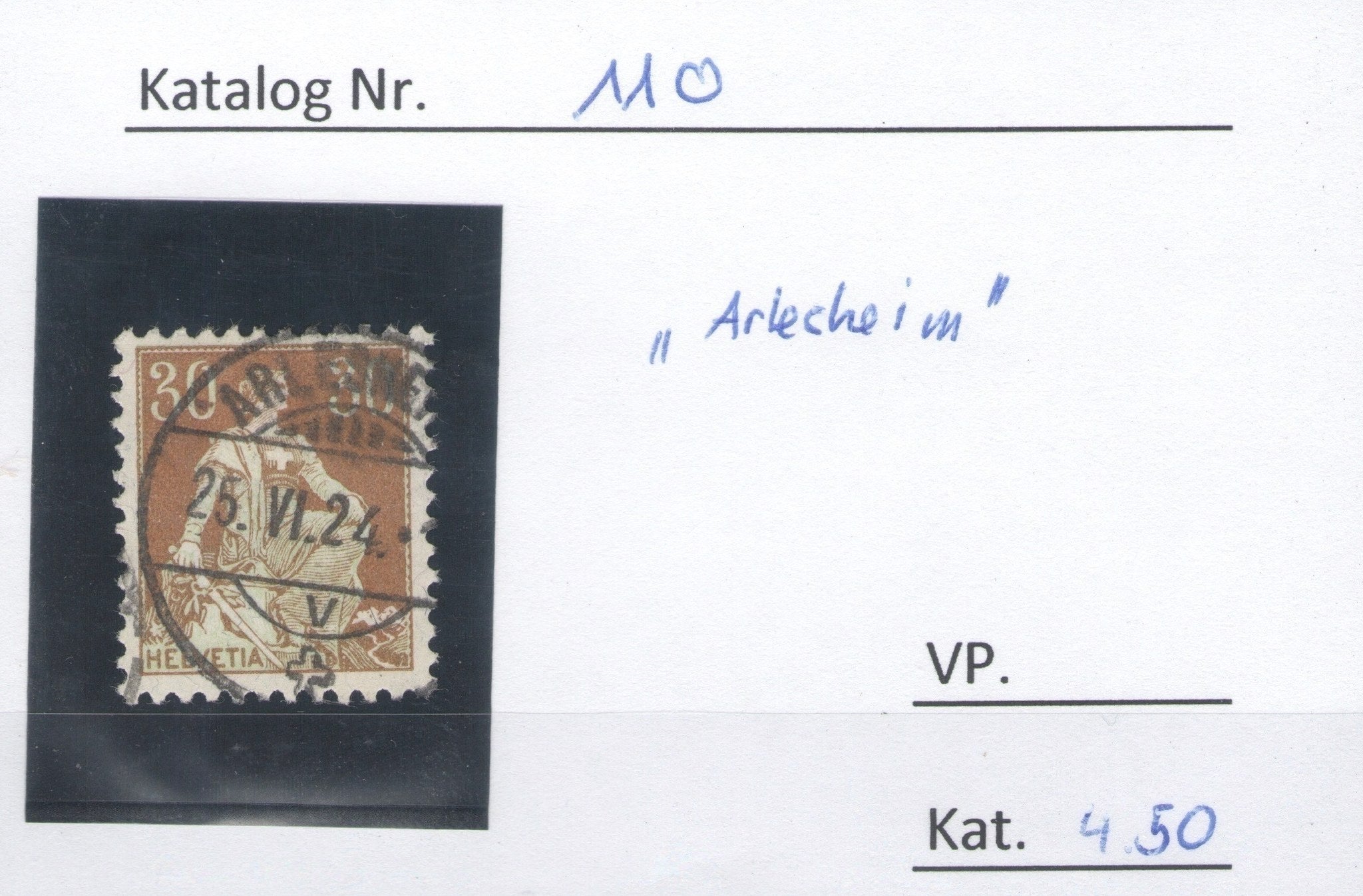 CH - Vollstempel - SBK Nr. 110 -  Arlesheim