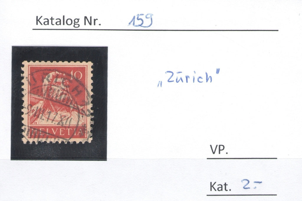 CH - Vollstempel - SBK Nr. 159 -  Zürich