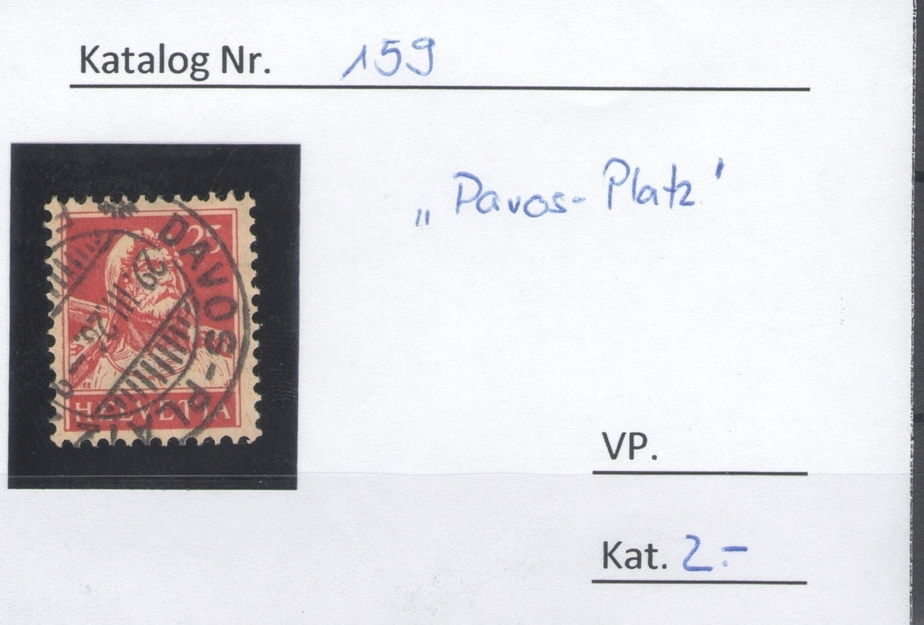 CH - Vollstempel - SBK Nr. 159 -  Davos Platz