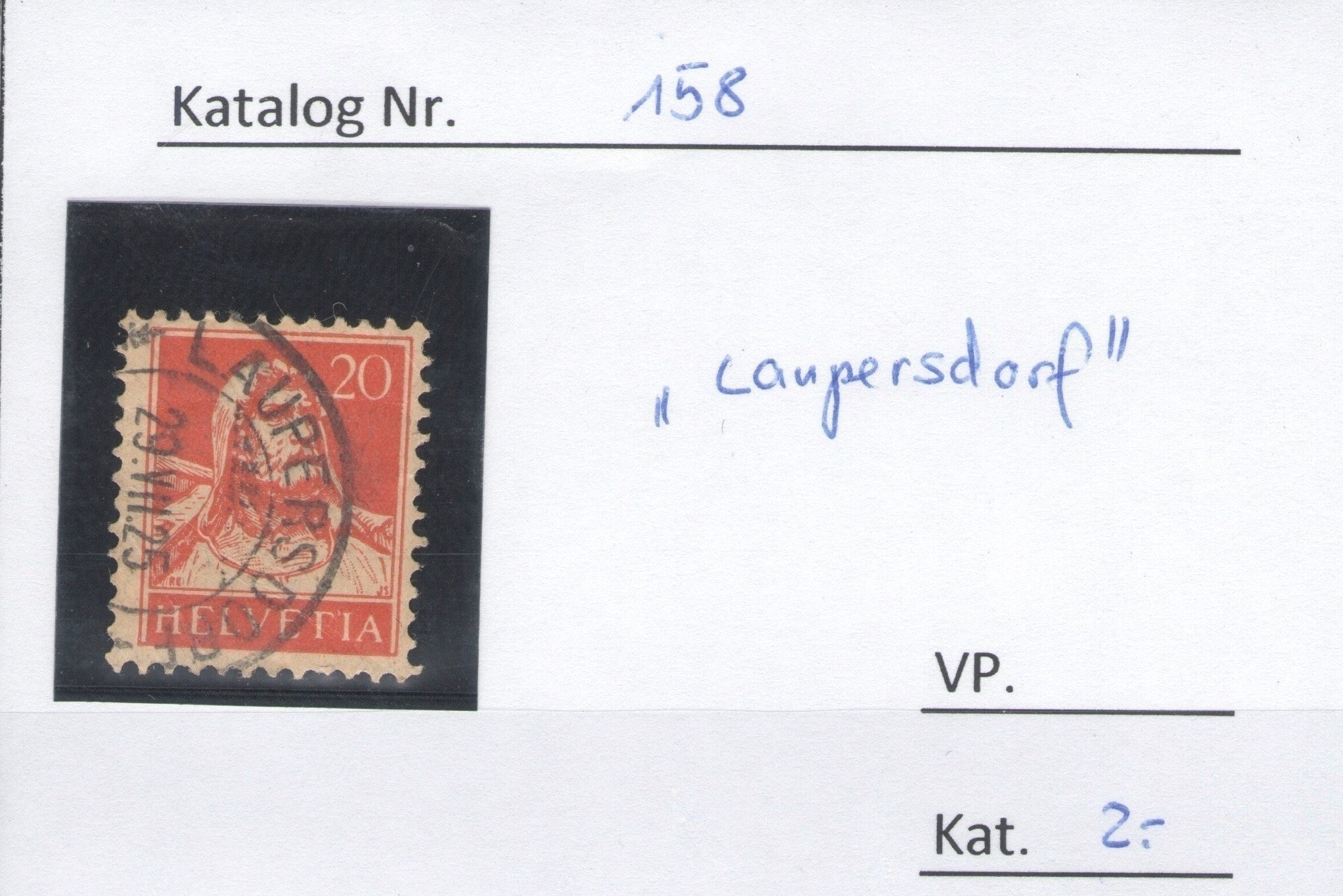 CH - Vollstempel - SBK Nr. 158 - Laupersdorf