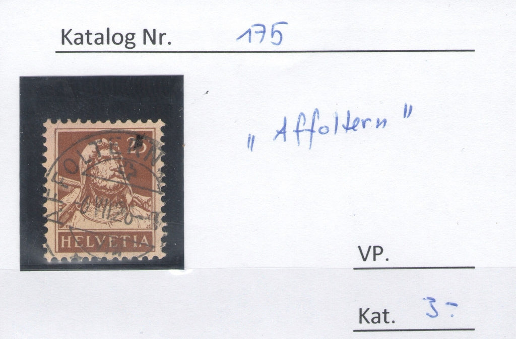 CH - Vollstempel - SBK Nr. 175 -  Affoltern