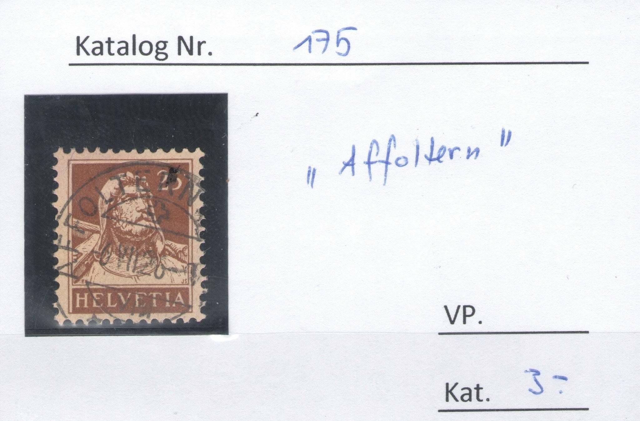 CH - Vollstempel - SBK Nr. 175 -  Affoltern