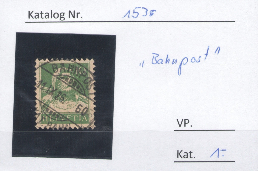 CH - Vollstempel - SBK Nr. 153 -  Bahnpost