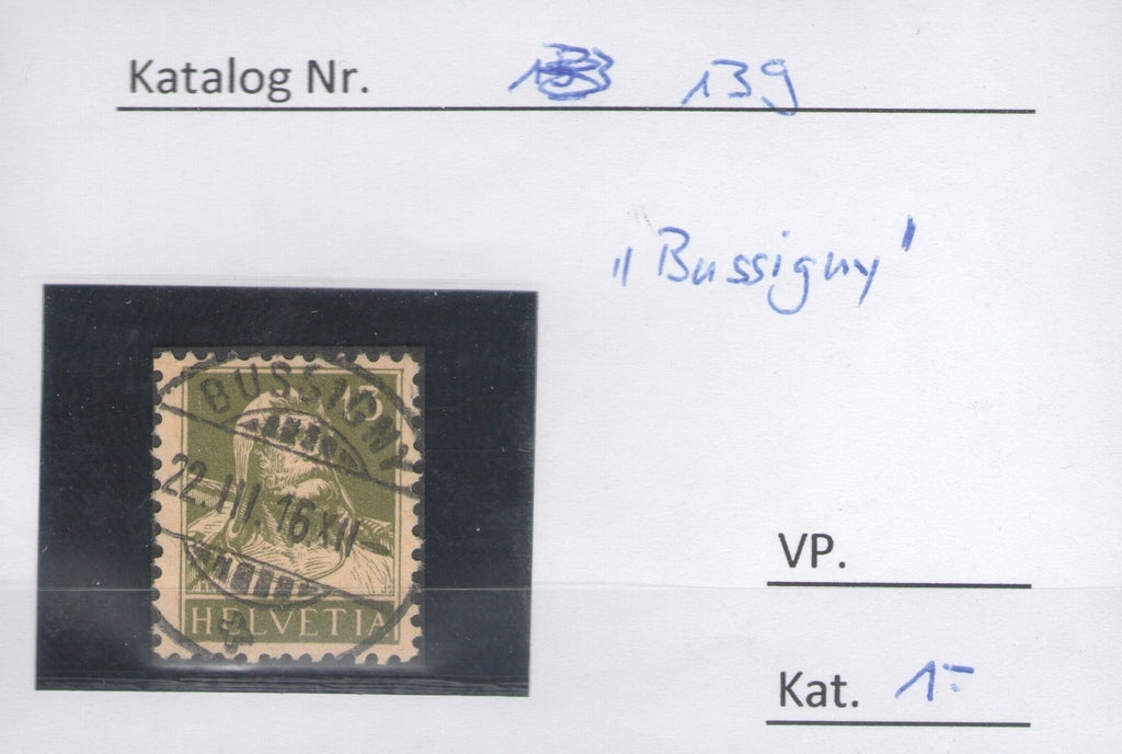 CH - Vollstempel - SBK Nr. 139 -  Bussigny