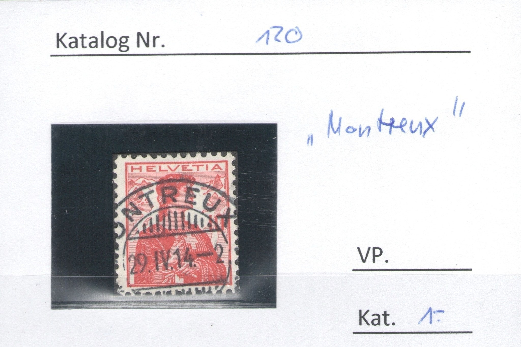 CH - Vollstempel - SBK Nr. 120 -  Montreux