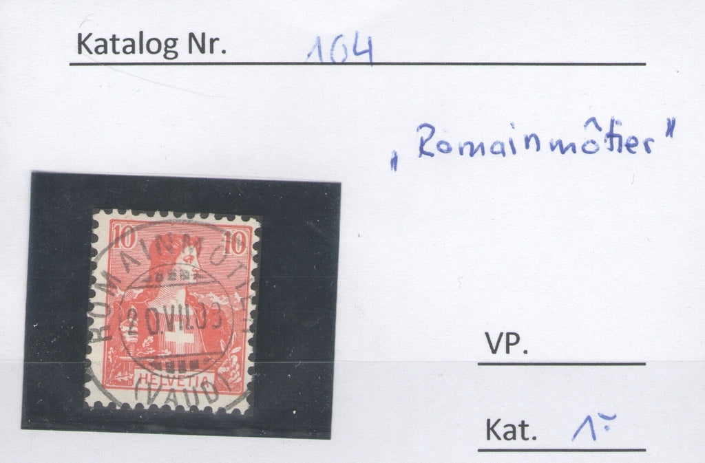CH - Vollstempel - SBK Nr. 104 -  Romainmôtier