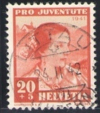 CH - Pro Juventute - SBK Nr. J99 - Stempel "Litau"