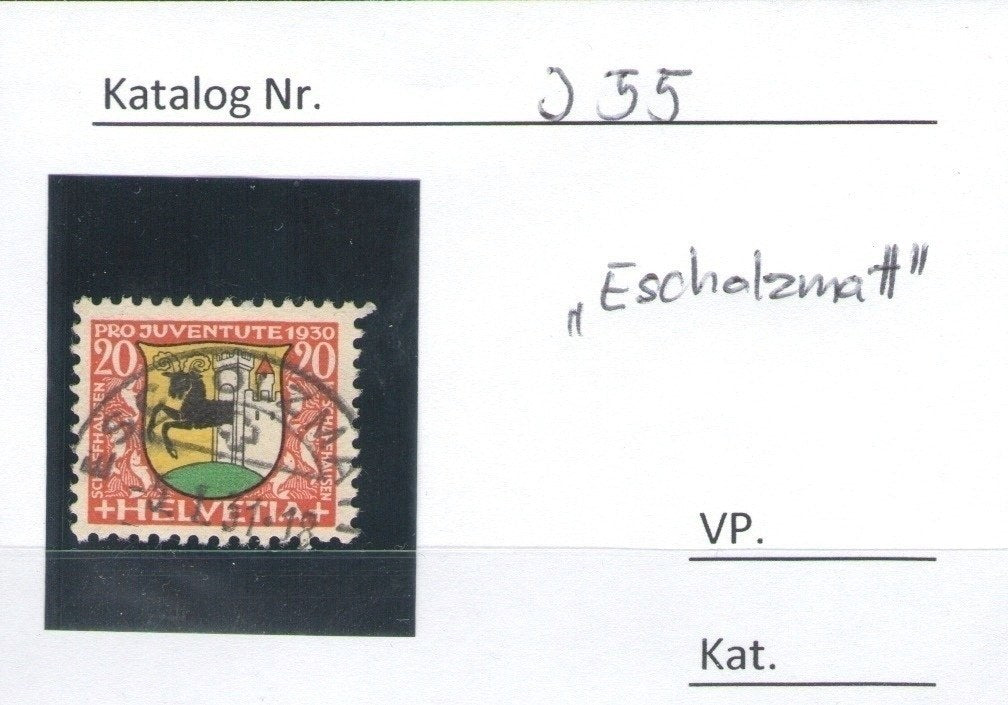 CH - Pro Juventute - SBK Nr. J55 - Stempel "Escholzmatt"