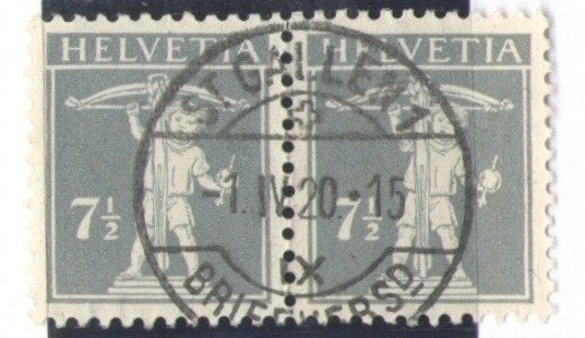 CH - Vollstempel - SBK Nr. 138II im Paar - St. Gallen