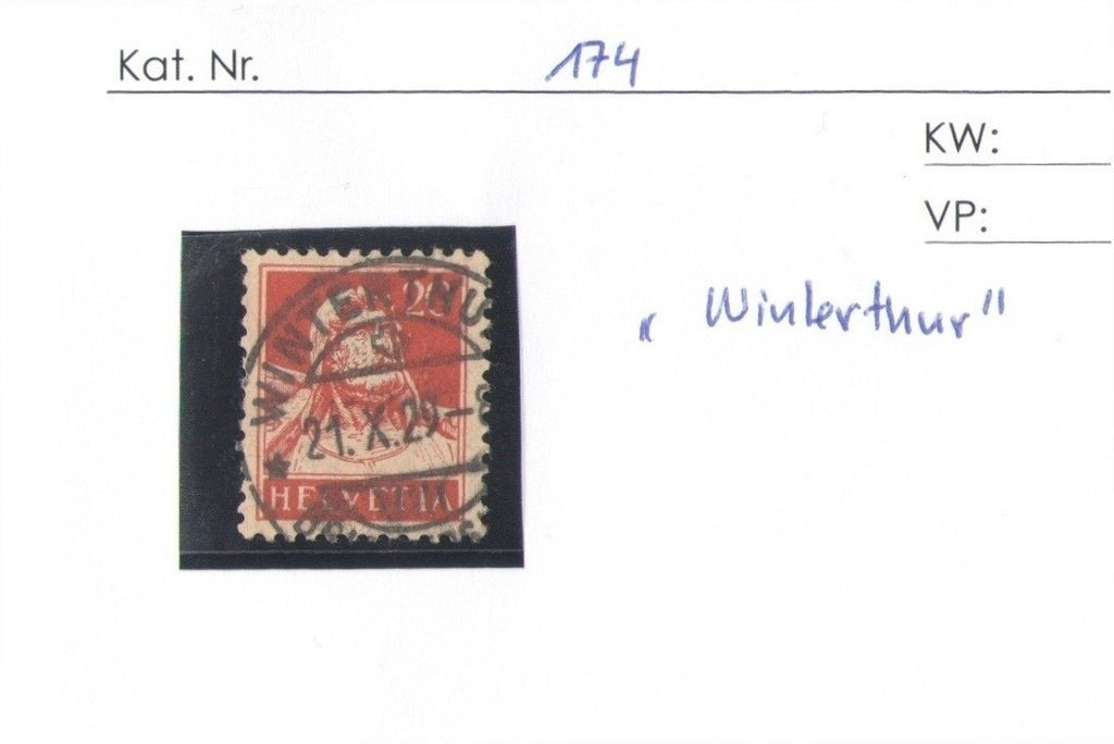 CH - Vollstempel - SBK Nr. 174 -  Winterthur