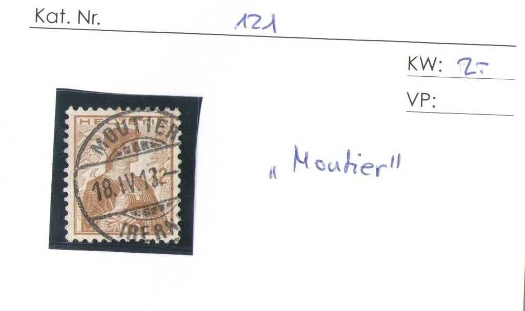 CH - Vollstempel - SBK Nr. 121 -  Moutier