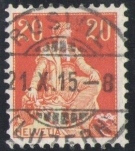 CH - Vollstempel - SBK Nr. 108 -  Ruswil