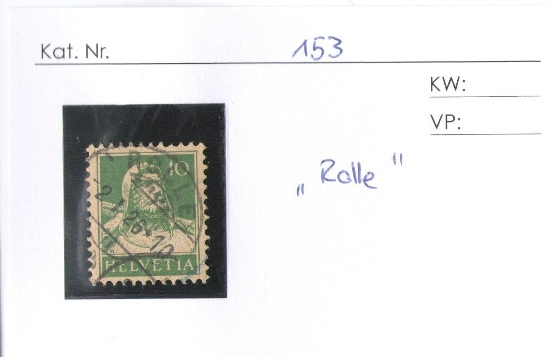 CH - Vollstempel - SBK Nr. 153 -  Rolle
