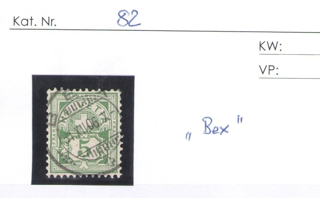 CH - Vollstempel - SBK Nr. 82 -  Bex