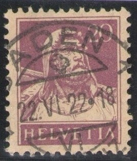 CH - Vollstempel - SBK Nr. 174 -  Baden