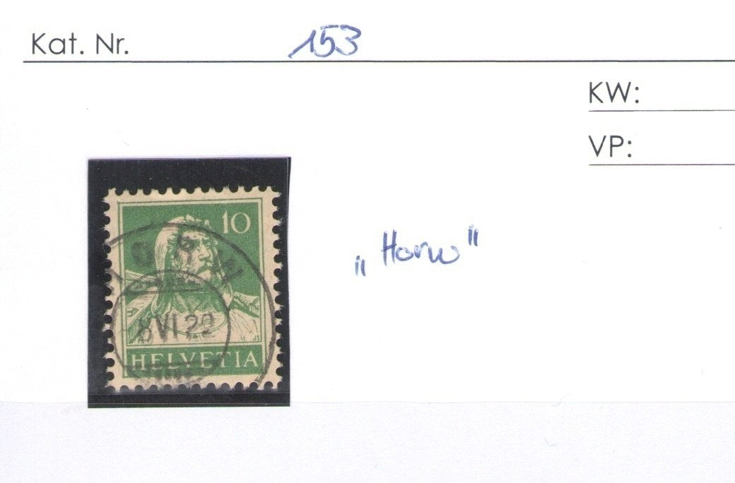 CH - Vollstempel - SBK Nr. 153 -  Horw