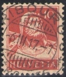 CH - Vollstempel - SBK Nr. 126II -  Fribourg