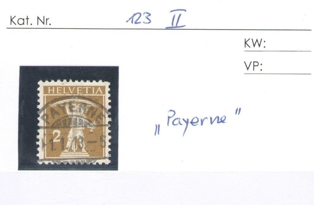 CH - Vollstempel - SBK Nr. 123II -  Payern