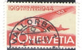 CH - Flugpost - SBK Nr. F38 - Stempel Vallorbe