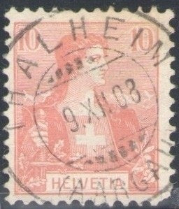 CH - Vollstempel - SBK Nr. 104 -  Thalheim