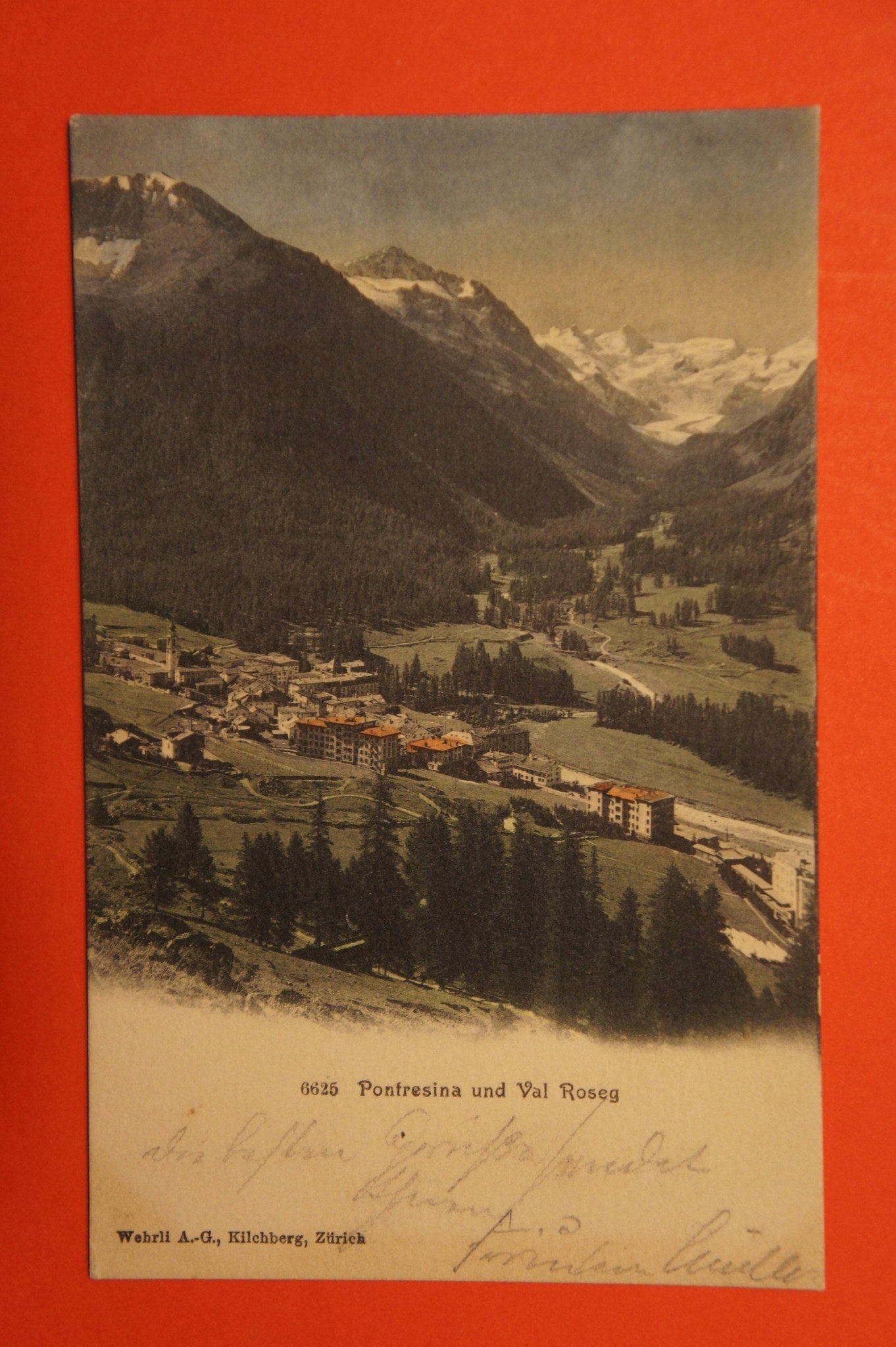 CH - Postkarte - Pontresina und Val Rosegg - gelaufen
