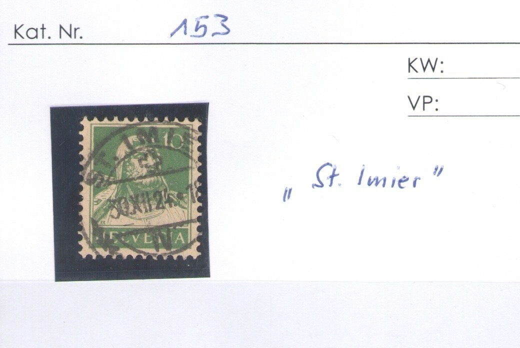 CH - Vollstempel - SBK Nr. 153 -  St. Imier