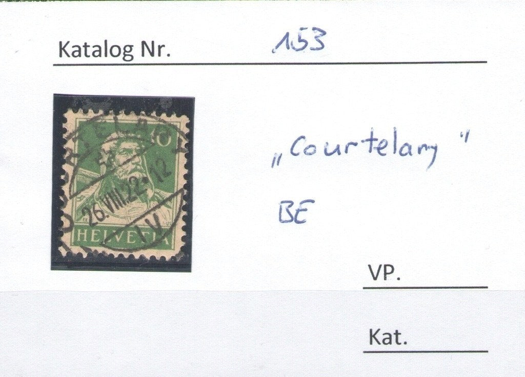 CH - Vollstempel - SBK Nr. 153 -  Courtelary