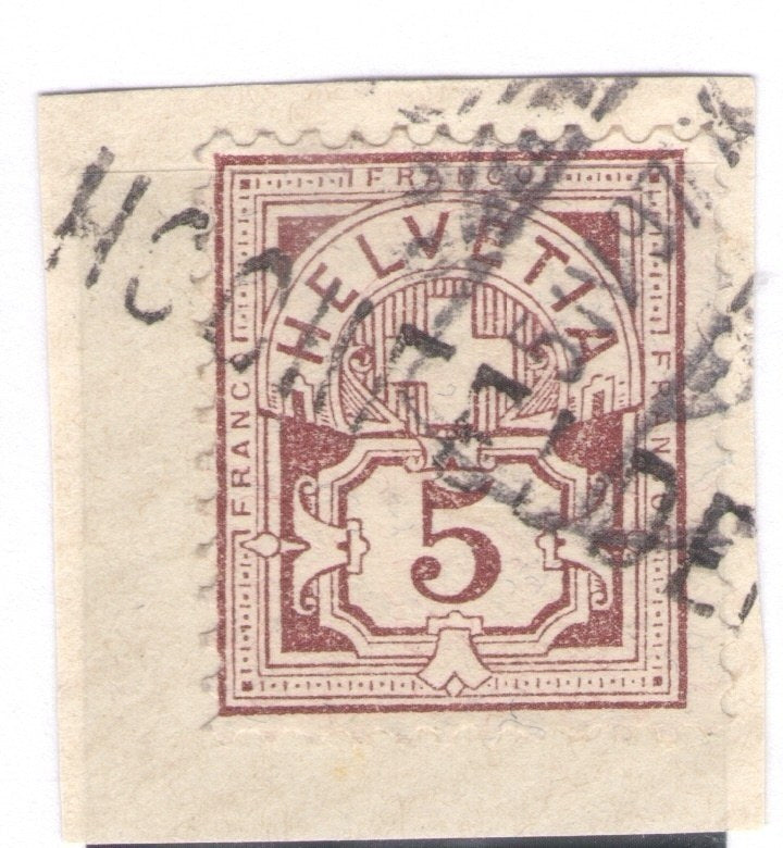 CH - Ziffermuster - SBK Nr. 60 - Stabstempel Hochfelden