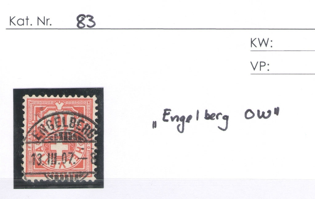 CH - Ziffermuster - SBK Nr. 83 - Engelberg OW