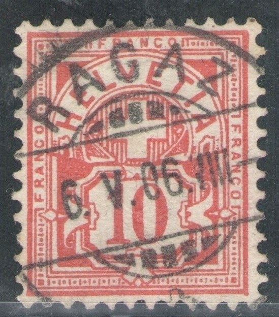 CH - Ziffermuster - SBK Nr. 61B - Ragaz SG