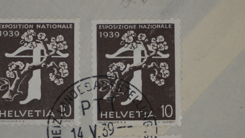 CH - Flugpost - Sonderflug - SF 39.3 - siehe Rückseite