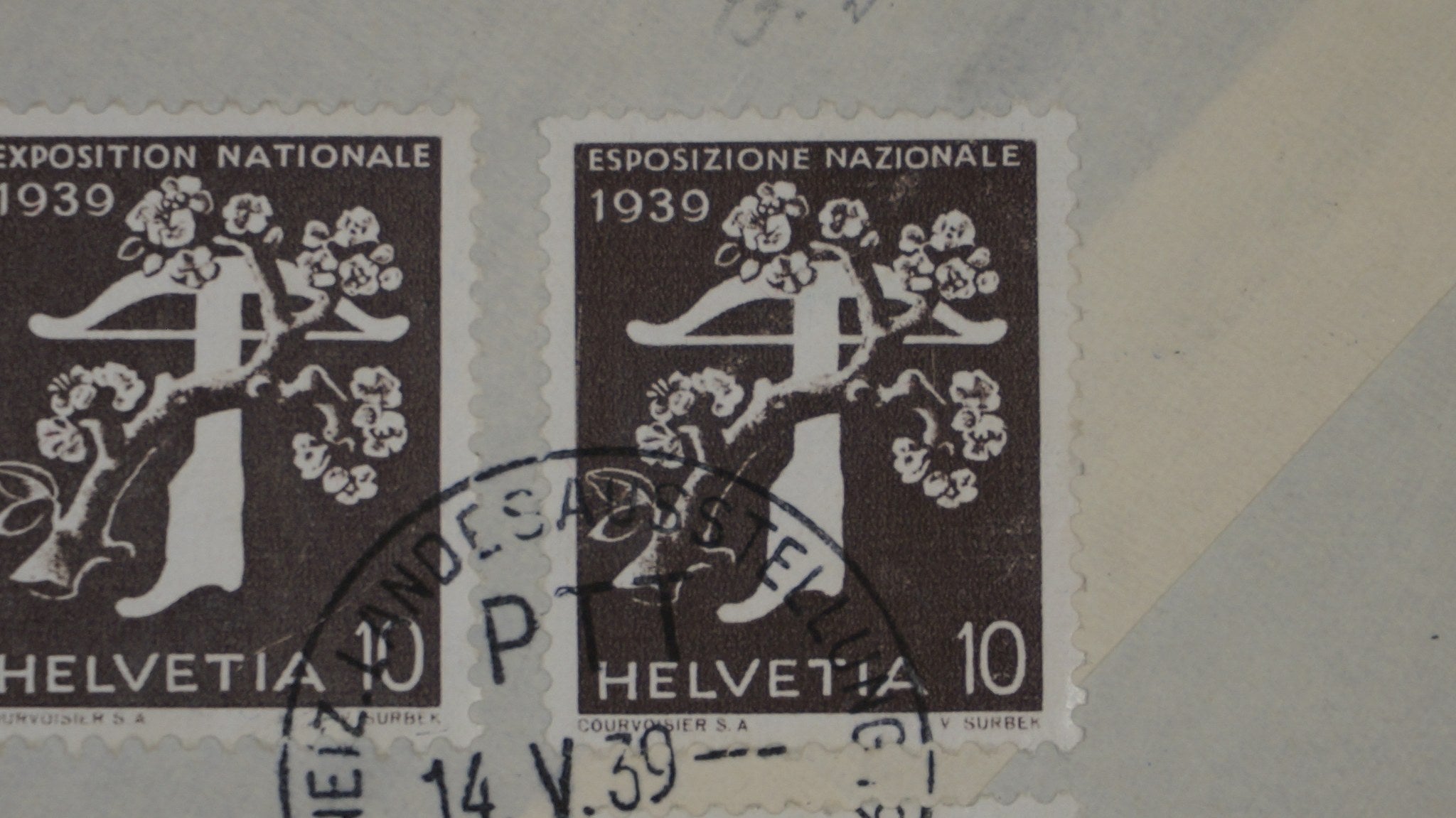 CH - Flugpost - Sonderflug - SF 39.3 - siehe Rückseite