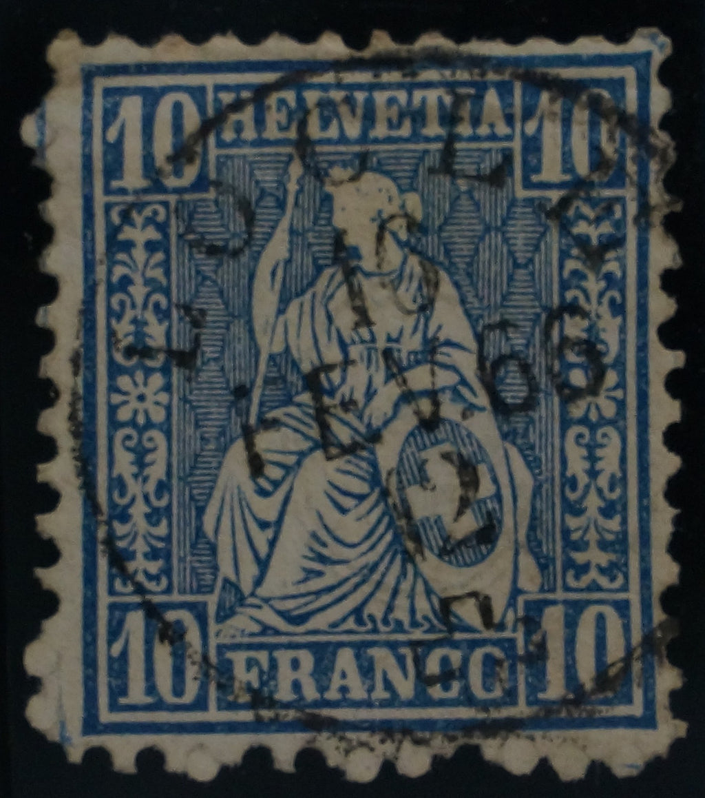 CH - Sitz. Helvetia - SBK Nr. 31 - Vollstempel Le Locle