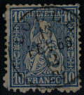 CH - Sitz. Helvetia - SBK Nr. 31 - Vollstempel Le Locle