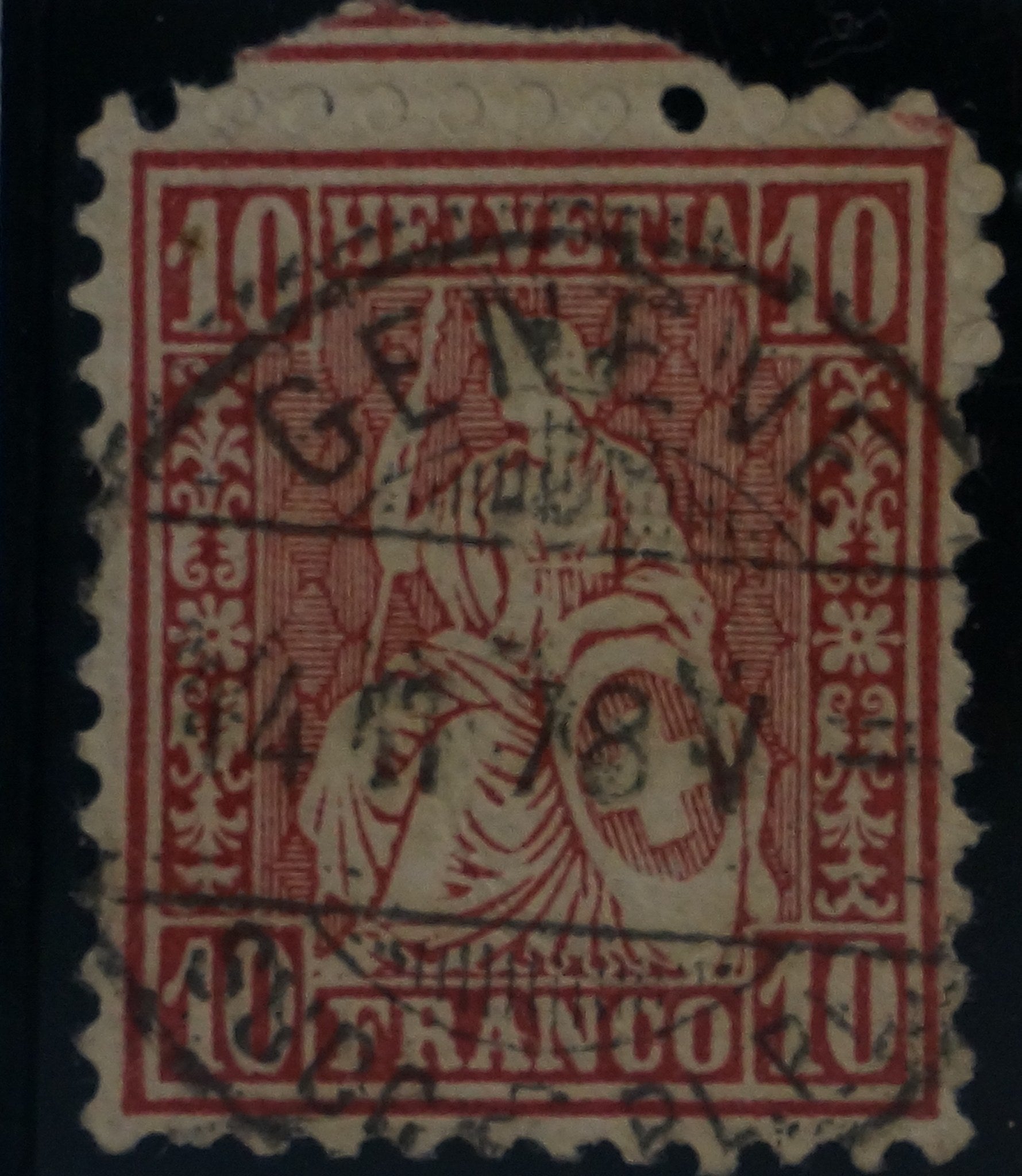 CH - Sitz. Helvetia - SBK Nr. 38 - Genéve