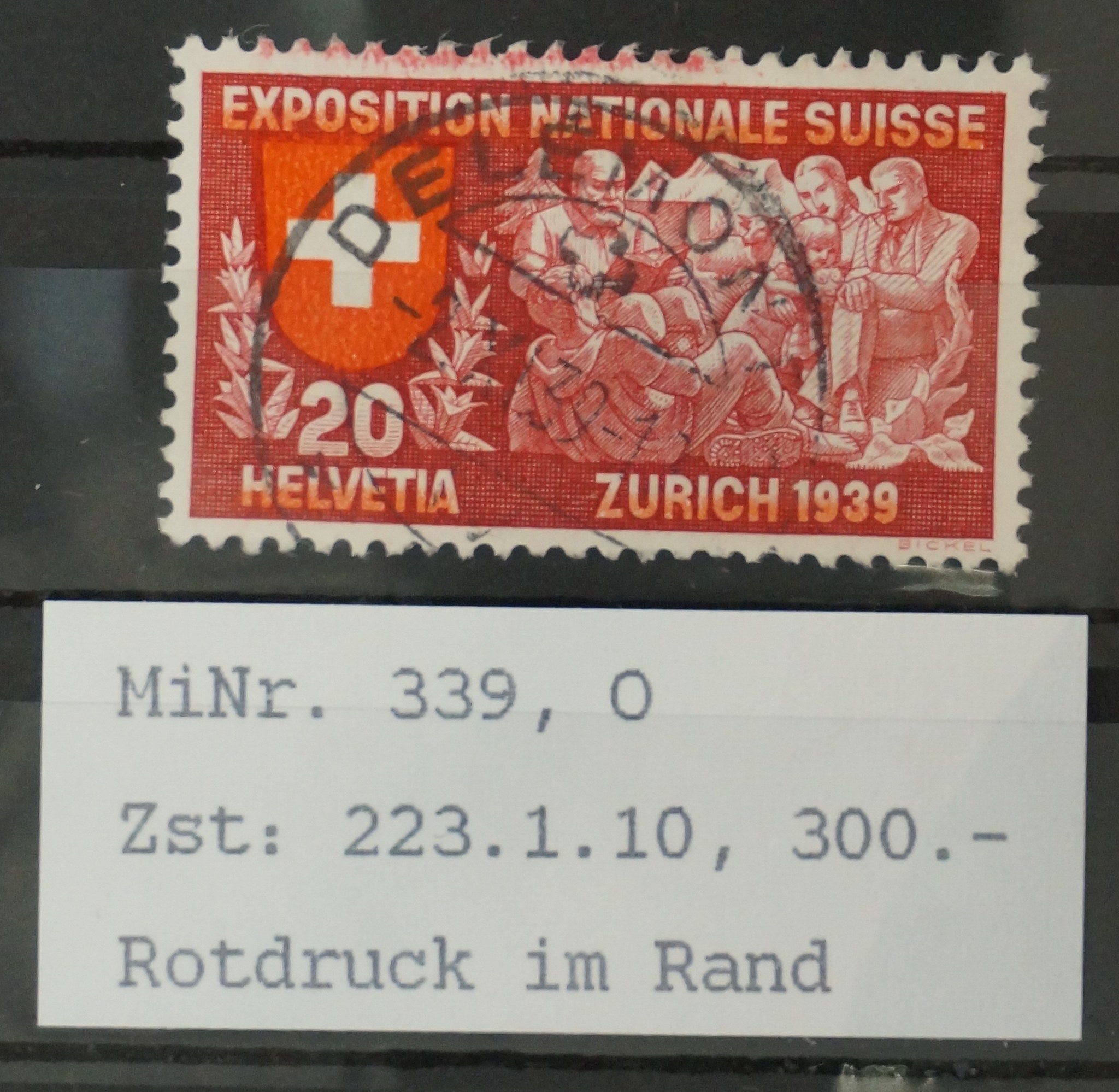 CH - Abarten - SBK Nr. 223.1.10 - Rotdruck im Rand
