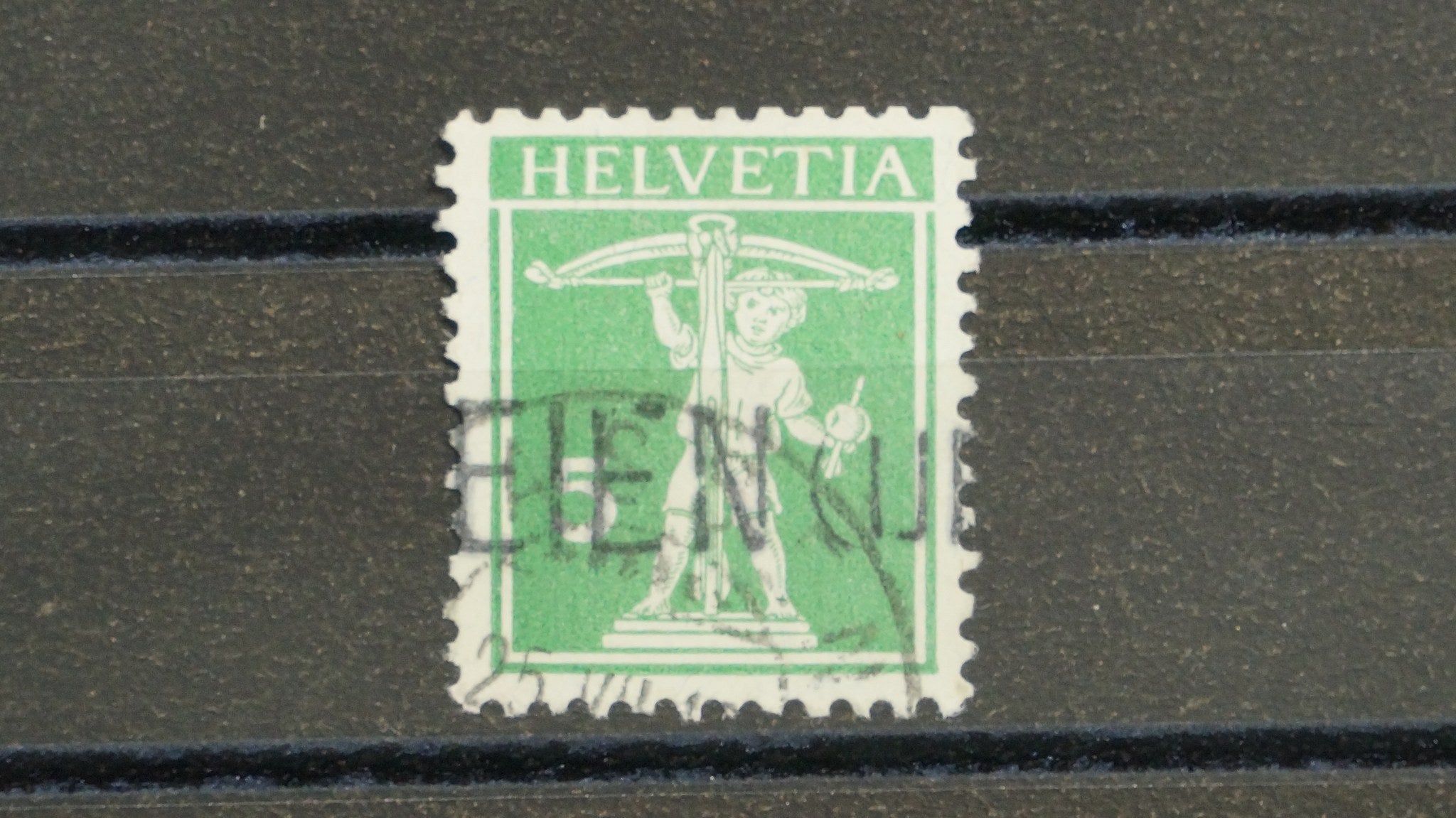 CH - Tellknabe - Zst. Nr, 125III - Stabstenmpel "….EIEN…"