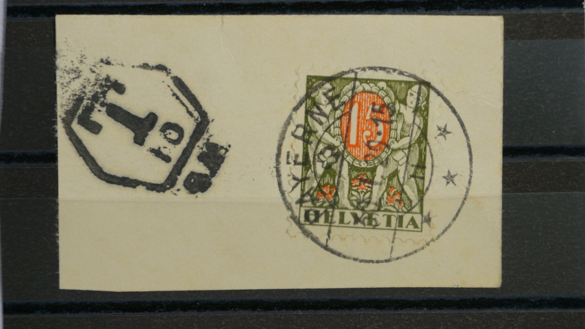 CH - Portomarke - SBK Nr. 45 Portomarke + Zusatzstempel T10