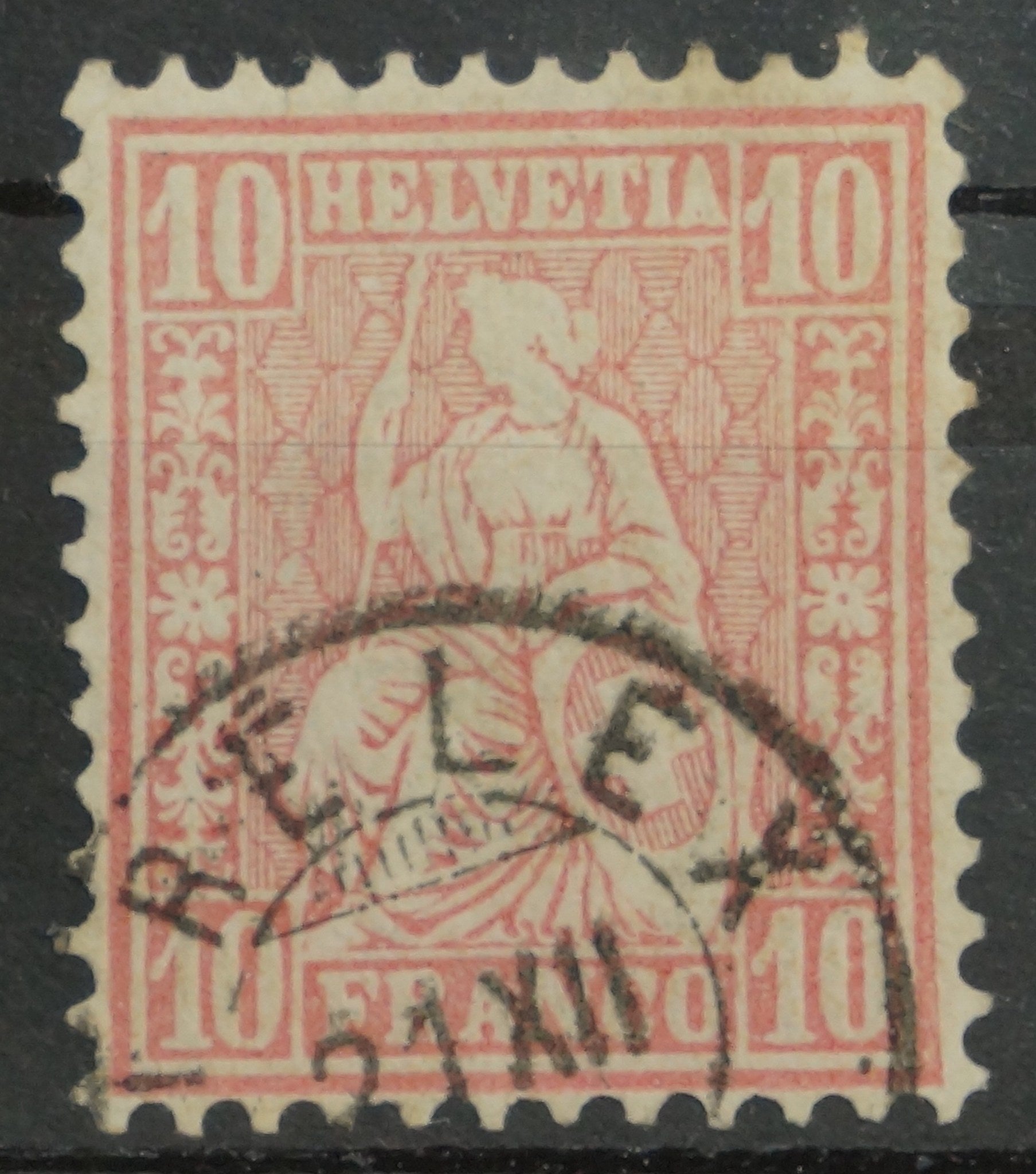 CH - Sitz. Helvetia - SBK Nr. 46 - Stempel "Trelex"