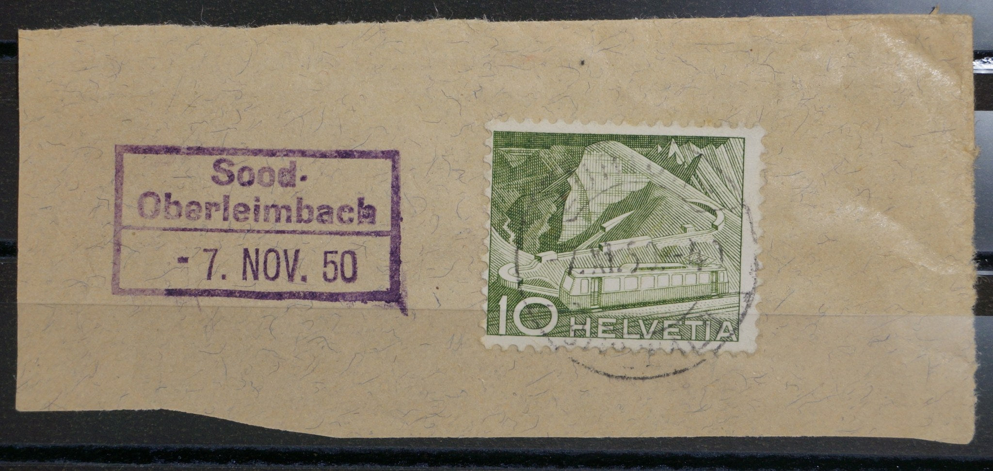 CH - Werbemarken - SBK Nr. 299 - Bahnpoststempel