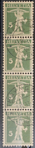 CH - Werbemarken - SBK Nr. 183 4er Streifen - Thayngen