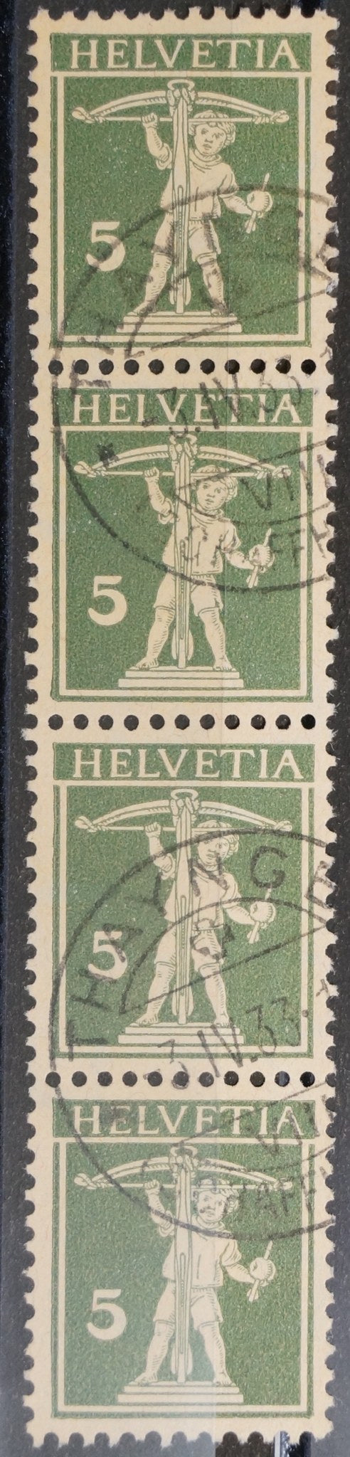 CH - Werbemarken - SBK Nr. 183 4er Streifen - Thayngen