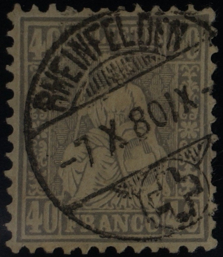 CH - Sitz. Helvetia - SBK Nr. 42 Vollst. Rheinfelden AG