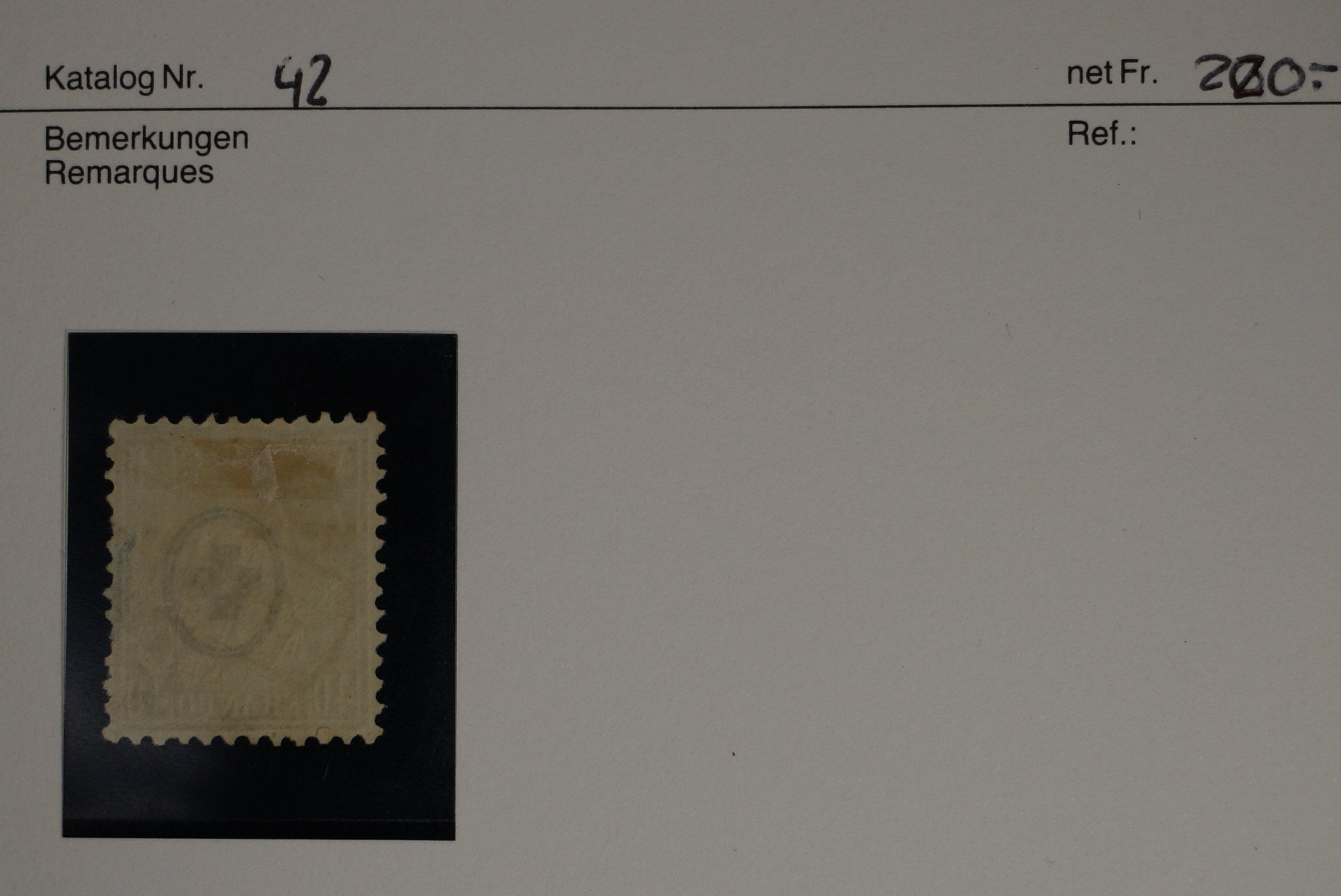 CH - Sitz. Helvetia - SBK Nr. 42 Vollst. Rheinfelden AG