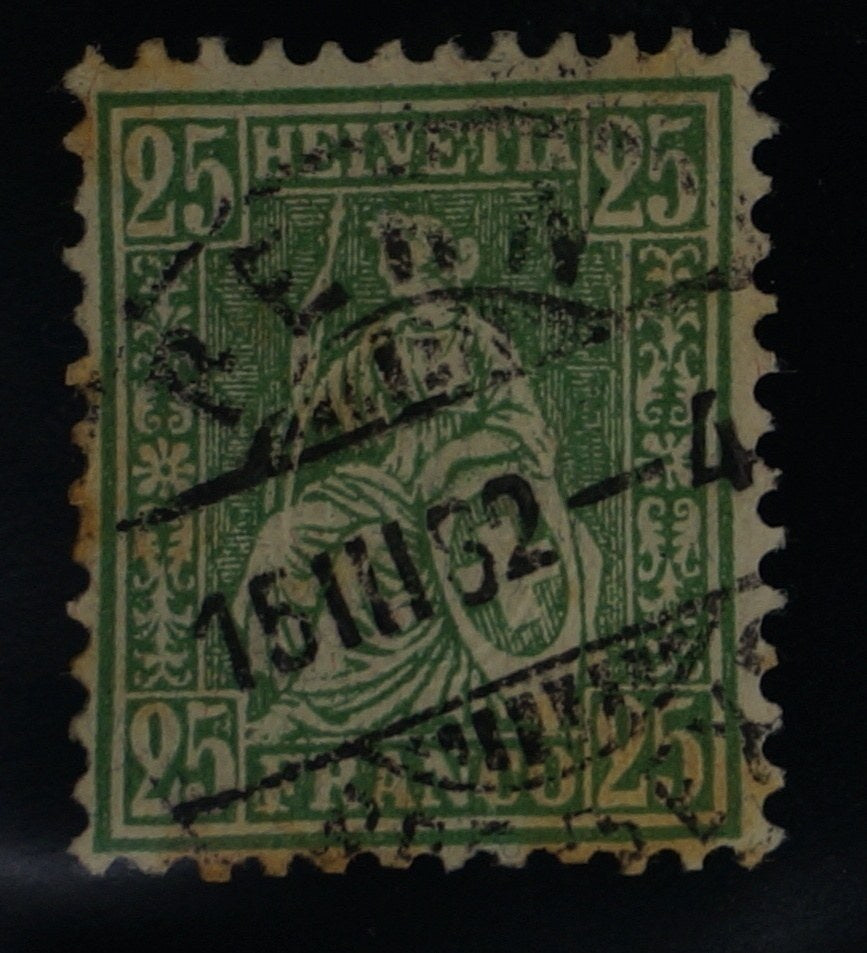 CH - Sitz. Helvetia - SBK Nr. 49 - Vollstempel Bern