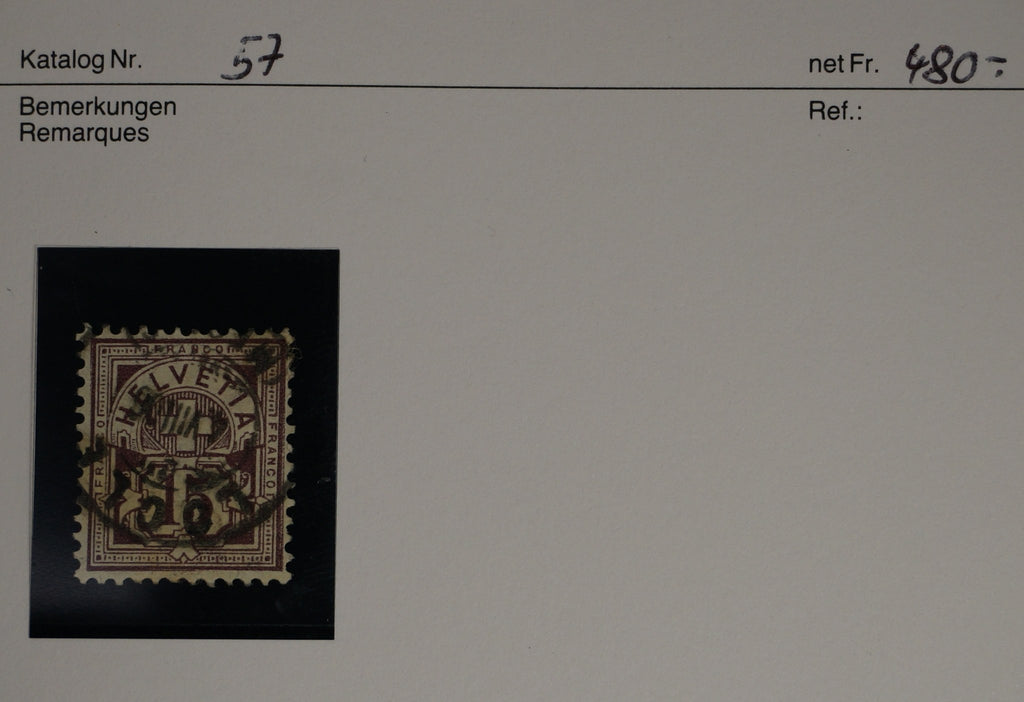 CH - Ziffermuster - SBK Nr. 57 - Stempel "Locle"