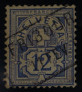 CH - Ziffermuster - SBK Nr. 62B - Stabstempel "Fribourg FR"
