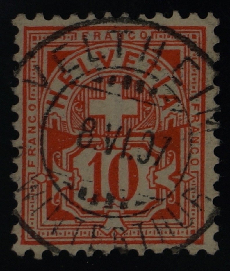 CH - Ziffermuster - SBK Nr. 83 - Vollstempel Veltheim AG