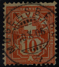 CH - Ziffermuster - SBK Nr. 83 - Vollstempel Mogelsberg SG